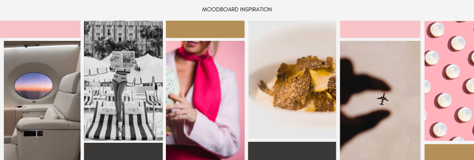 VIP Jet Catering Private Jet Catering Moodboard
